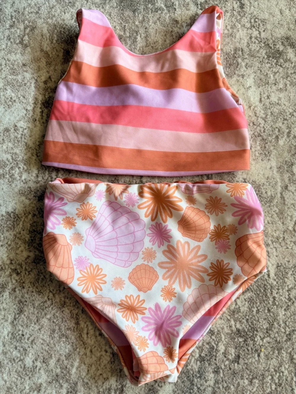 Half Moon Apparel girl’s Reversible Swimsuit